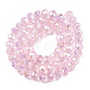 Electroplate Glass Beads Strands X-EGLA-A044-T8mm-B10-2