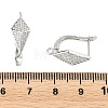 SHEGRACE Brass Micro Pave Cubic Zirconia Hoop Earring Findings XGRQ79841-936P-3