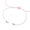 Natural Dyed White Jade Braided Bead Bracelets BJEW-JB09823-05-3
