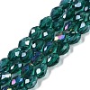 Transparent Electroplate Glass Beads Strands LS-EGLA-N013-T4mm-B24-1
