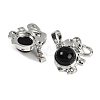 Natural Obsidian Pendants G-I374-A-P09-2