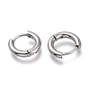 201 Stainless Steel Huggie Hoop Earrings EJEW-O095-05-08-2