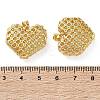 Brass Micro Pave Clear Cubic Zirconia Pendants KK-D221-19G-07-3