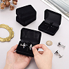 Velvet Cufflink Gift Storage Boxes CON-WH0112-079A-3