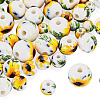 40Pcs 4 Styles Handmade Porcelain Beads PORC-TADJ0001-08A-2