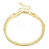 304 Stainless Steel Herringbone Chains & Snake Chain Bracelets LS-BJEW-U019-04G-05-4