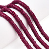 Handmade Polymer Clay Beads Strands CLAY-R089-6mm-173-2