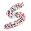 Anti-Tarnish Electroplate Glass Beads Strands EGLA-ZX010-8mm-14-3