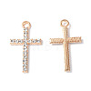 Alloy Crystal Rhinestone Pendants X-PALLOY-F288-03KCG-1