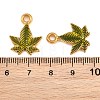 304 Stainless Steel with Dark Olive Green Enamel Pendants SA-CBAF5D5-09G-3