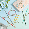 18Pcs 18 Colors Nylon Cords Bracelet Makings Fit for Connector Charms MAK-SC0001-25-4