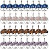 32Pcs 4 Style Alloy European Dangle Charms G-FH0001-48-1