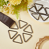 16Pcs Triangle Iron Linking Rings IFIN-CL0001-07B-3