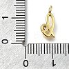 Brass Micro Pave Cubic Zirconia Pendants KK-B132-12G-L-3