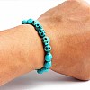 Turquoise Bracelet with Elastic Rope Bracelet DZ7554-33-1