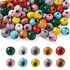 Beadthoven 54Pcs 9 Colors Natural Wood Beads WOOD-BT0001-08-20