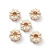 Brass Micro Pave Cubic Zirconia Beads KK-R216-02KCG-1