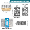 50Pcs 5 Style Zinc Alloy Pendants FIND-DC0001-45-3