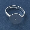 Adjustable Brass Pad Ring Settings KK-K414-10B-S-2