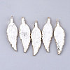 Electroplate Natural Howlite Big Pendants G-S344-66D-1