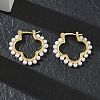 Brass Hoop Earrings for Women EJEW-A168-15G-1