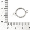 304 Stainless Steel Open Back Bezel Connector Charms STAS-B126-05A-P-3