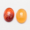 Oval Natural Carnelian Cabochons G-K020-14x10mm-05-2