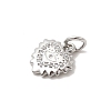 Brass Micro Pave Cubic Zirconia Charms KK-C139-25A-P-2
