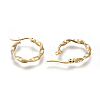 201 Stainless Steel Hoop Earrings EJEW-A054-05C-G-2