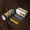 4 Rolls Retro Ruler Decorative Paper Tapes STIC-C008-01A-1