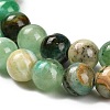 Natural Green Line Jasper  Beads Strands X-G-B128-A03-02-4