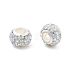 Rondelle Polymer Clay European Beads X2-FIND-U001-01T-1