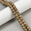 Natural Rudraksha Bodhi Seed Beads Strand WOOD-B010-A03-8x9mm-1