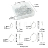 32Pcs 4 Styles Iron Huggie Hoop Earring Findings IFIN-FS0001-49B-4
