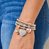 3Pcs Alloy Rhinestone Charm Bangle Set FS-WG4938A-15-1