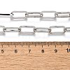 Non-Tarnish Unisex 304 Stainless Steel Paperclip Chain Necklaces NJEW-H215-02P-2