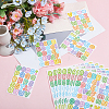20 Sheets Vinyl Self-adhesive Picture Stickers DIY-SP0006-07-4