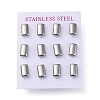 304 Stainless Steel Stud Earrings EJEW-C099-21P-1