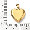 304 Stainless Steel Locket Pendants STAS-H255-02G-17-3