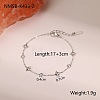 304 Stainless Steel Pave Cubic Zirconia Link Bracelets WG7D1B6-08-1