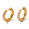 Real 18K Gold Plated 304 Stainless Steel Hoop Earrings UA1409-4-1