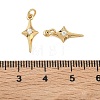 Brass Micro Pave Cubic Zirconia Pendants KK-A291-33D-G-3
