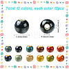 180Pcs 12 Colors Handmade Porcelain Beads PORC-SC0001-21B-2