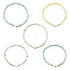 Dyed Glass Imitation Jade Beads Stretch Bracelets BJEW-JB13840-3
