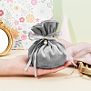 Velvet Jewelry Bags with Drawstring & Plastic Imitation Pearl TP-CJC0001-03F-4