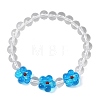 Crystal Glass Beaded Stretch Bracelets for Women BJEW-JB12791-02-2