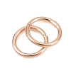 Brass Closed Jump Rings KK-D257-01RG-05-2