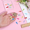 60Pcs 10 Colors Baking Paint Iron Doll Snap Hair Clips PHAR-PH0001-20-3