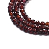 Natural Garnet Beads Strands G-H079-A01-03C-4