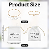 8Pcs Iron Heart Open Cuff Bangle for Women BJEW-WR0001-04A-2